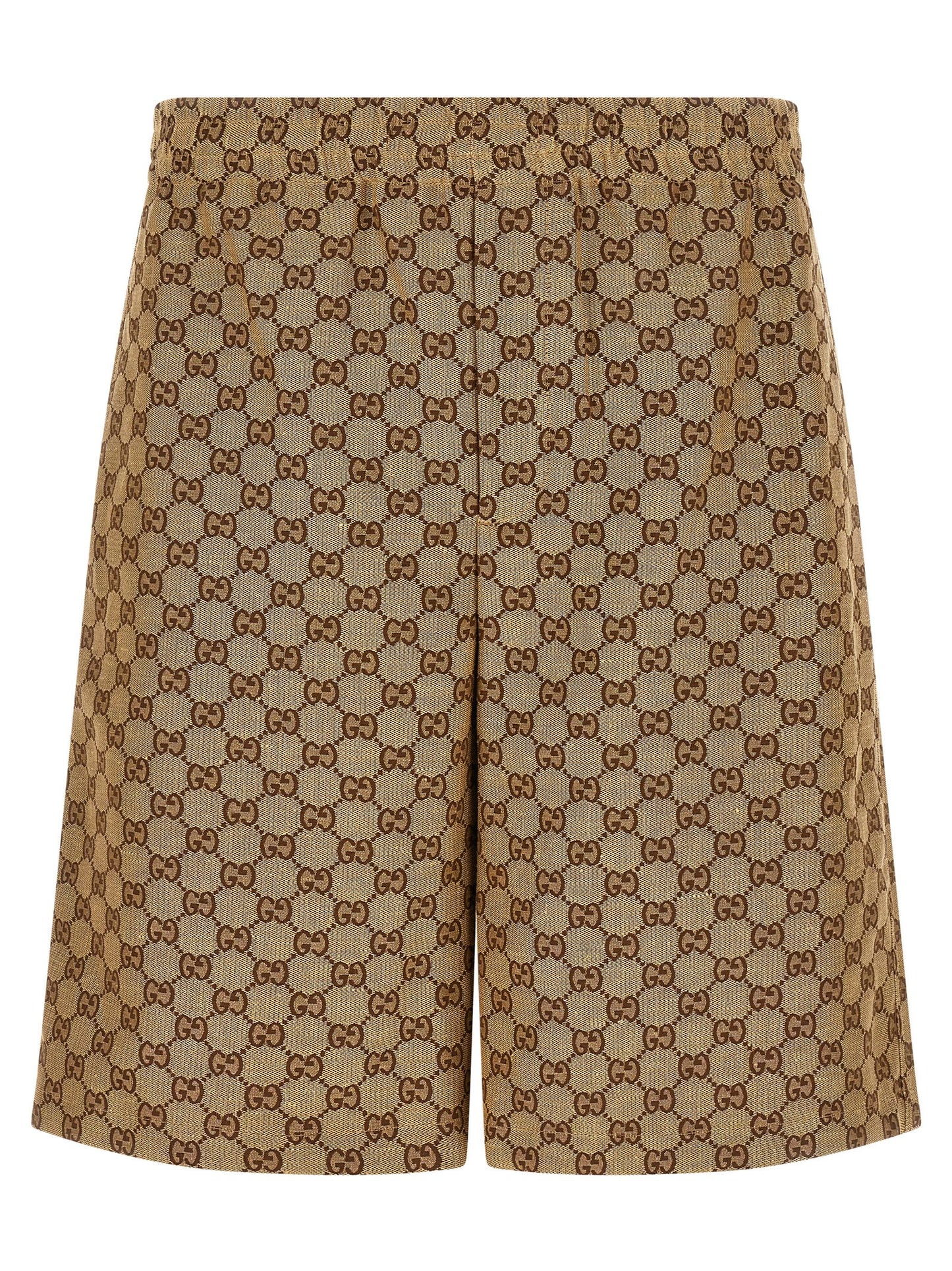 Gucci Beige Linen Bermuda Shorts