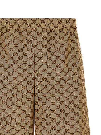 Gucci Beige Linen Bermuda Shorts