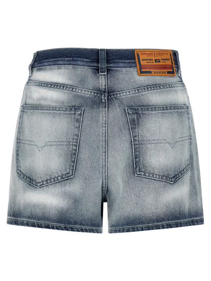Diesel Blue Cotton Bermuda Shorts