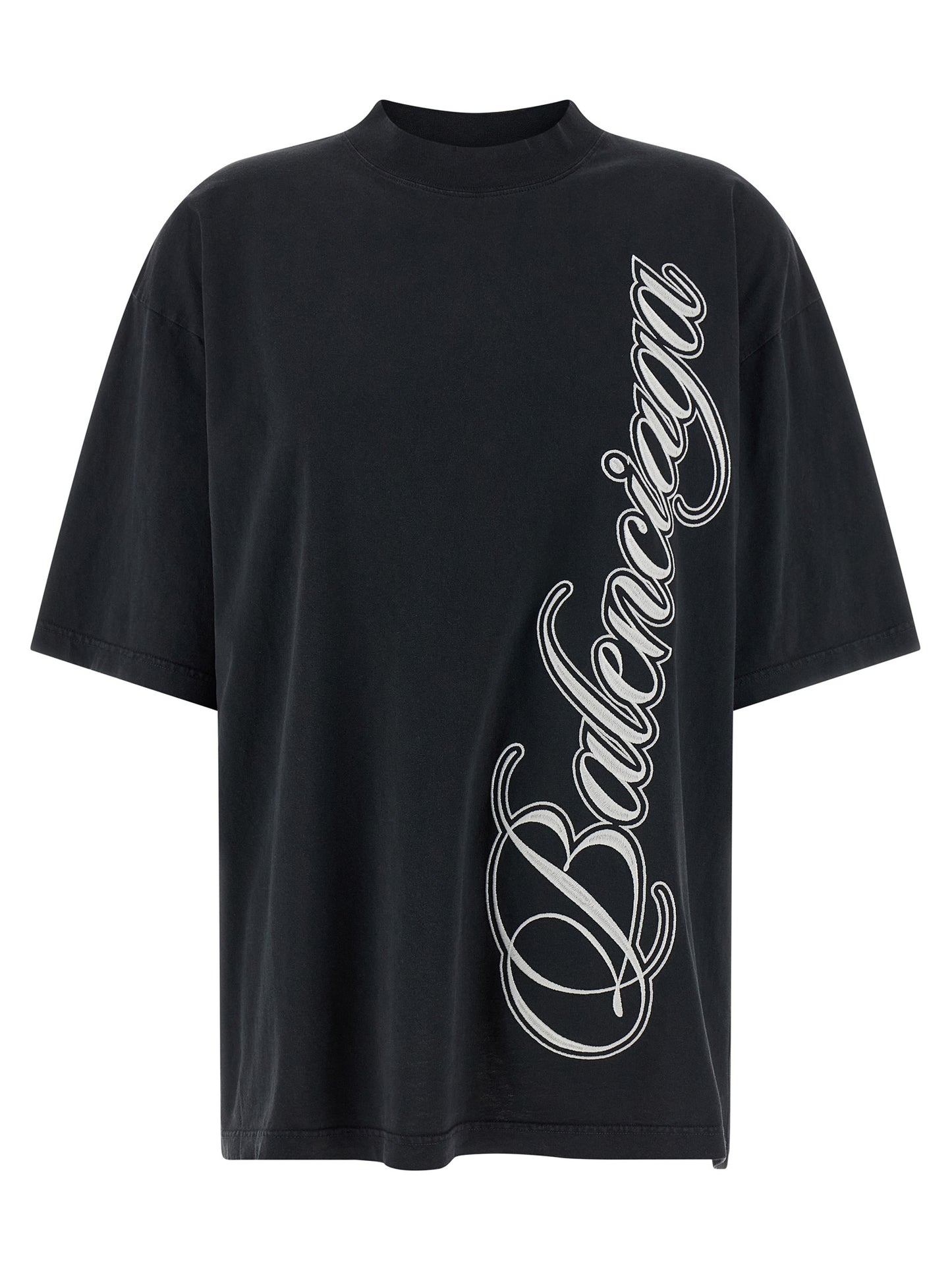 Balenciaga Black Cotton T-Shirt