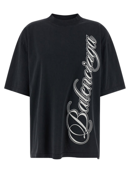 Balenciaga Black Cotton T-Shirt