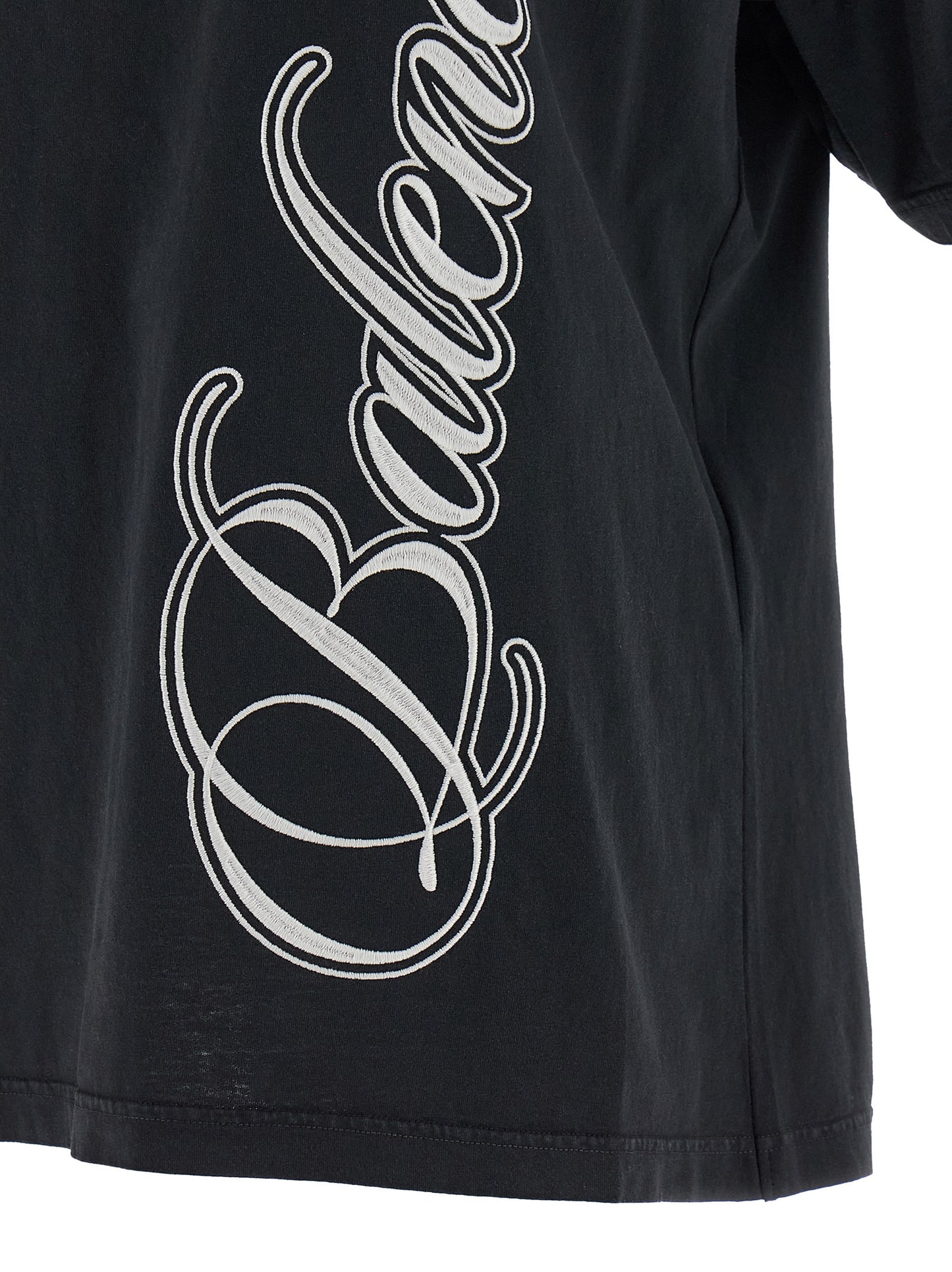 Balenciaga Black Cotton T-Shirt