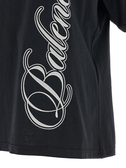 Balenciaga Black Cotton T-Shirt