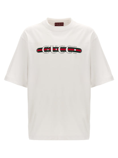 Gucci White Cotton T-Shirt