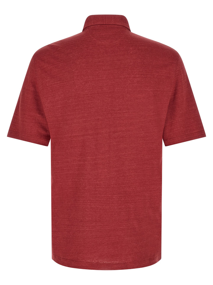 Brunello Cucinelli Multicolor Linen Polo Shirt