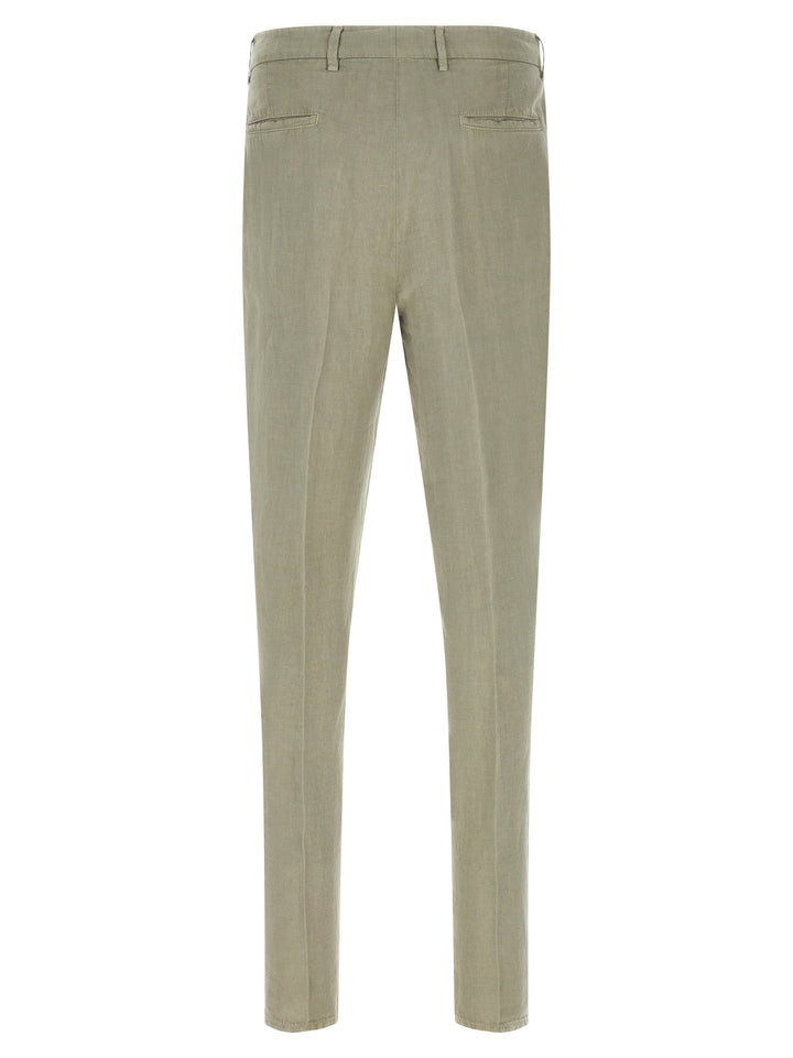 Brunello Cucinelli Bicolor Linen Casual Pants