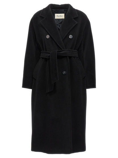 Max Mara Black Virgin Wool Coat
