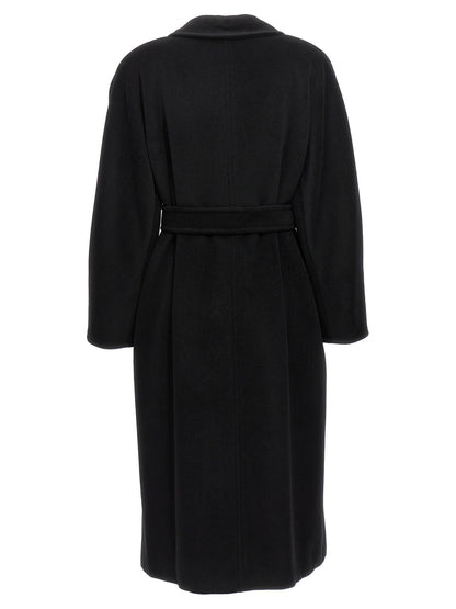 Max Mara Black Virgin Wool Coat