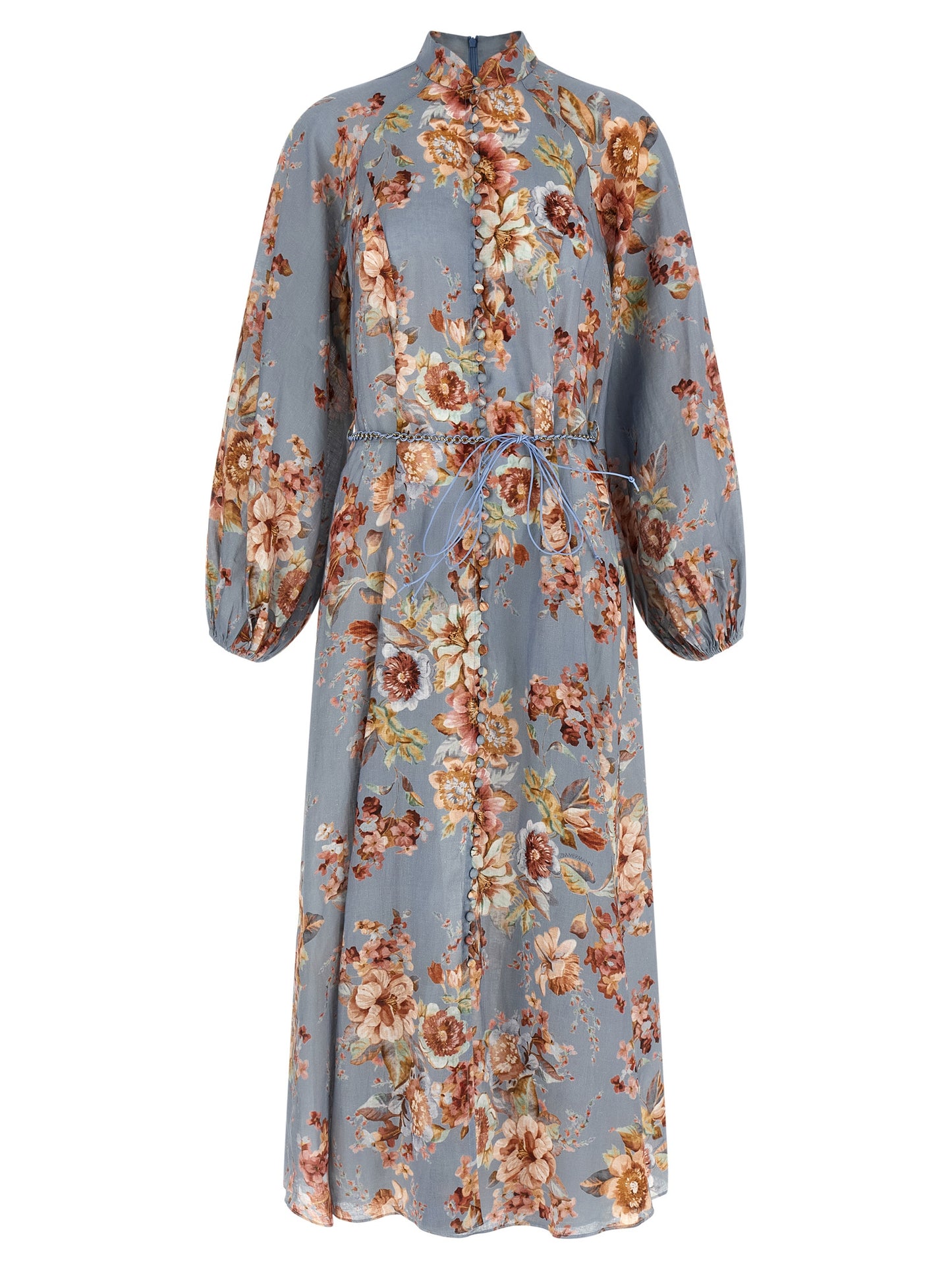Zimmermann Blue Linen Long Dress