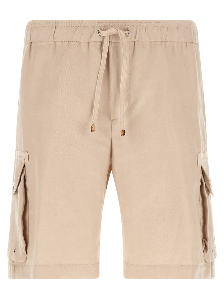 Brunello Cucinelli Beige Linen Bermuda Shorts