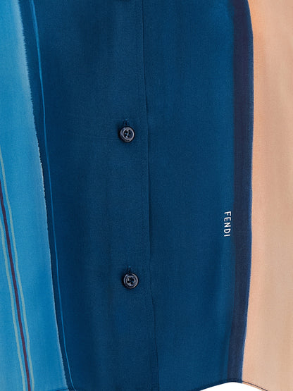 Fendi Multicolor Silk Blouse