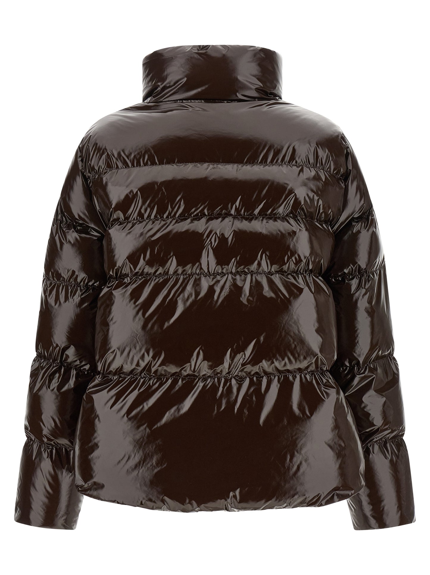 PINKO Brown Polyamide Full-Length Jacket