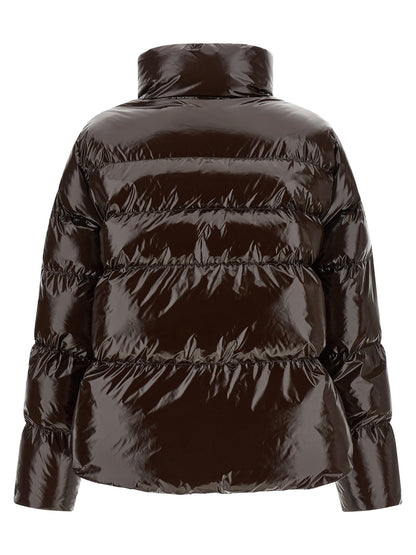 PINKO Brown Polyamide Full-Length Jacket