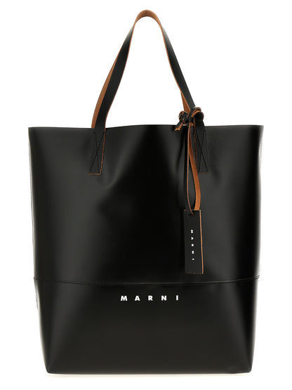 Marni Black Polyethylene Tote Bag