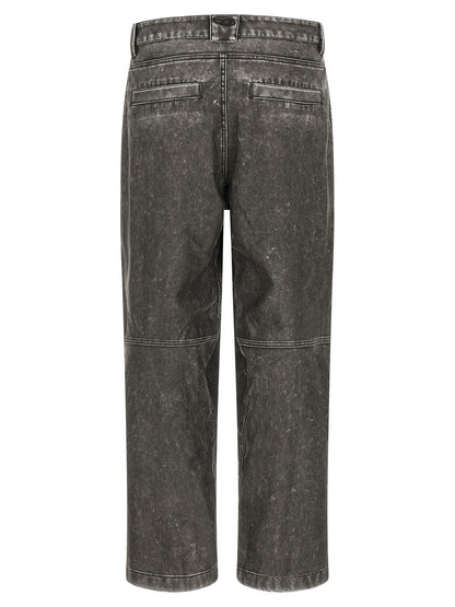 Diesel Gray Polyethylene Casual Pants