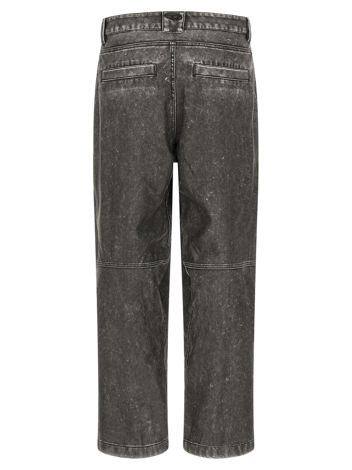 Diesel Gray Polyethylene Casual Pants