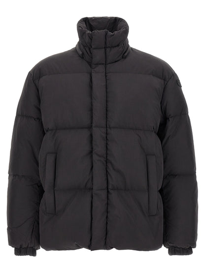 Diesel Black Polyamide Full-Length Jacket