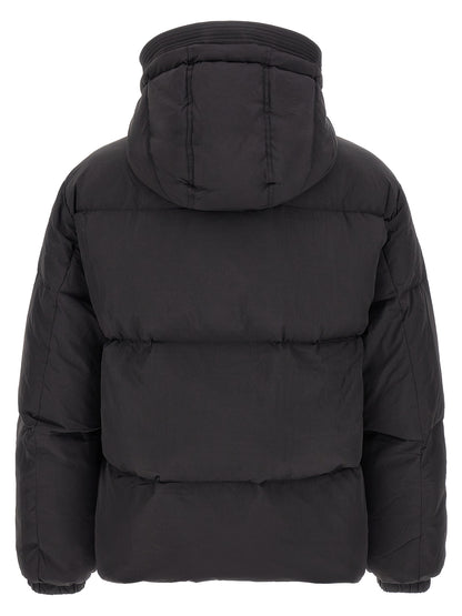Diesel Black Polyamide Full-Length Jacket