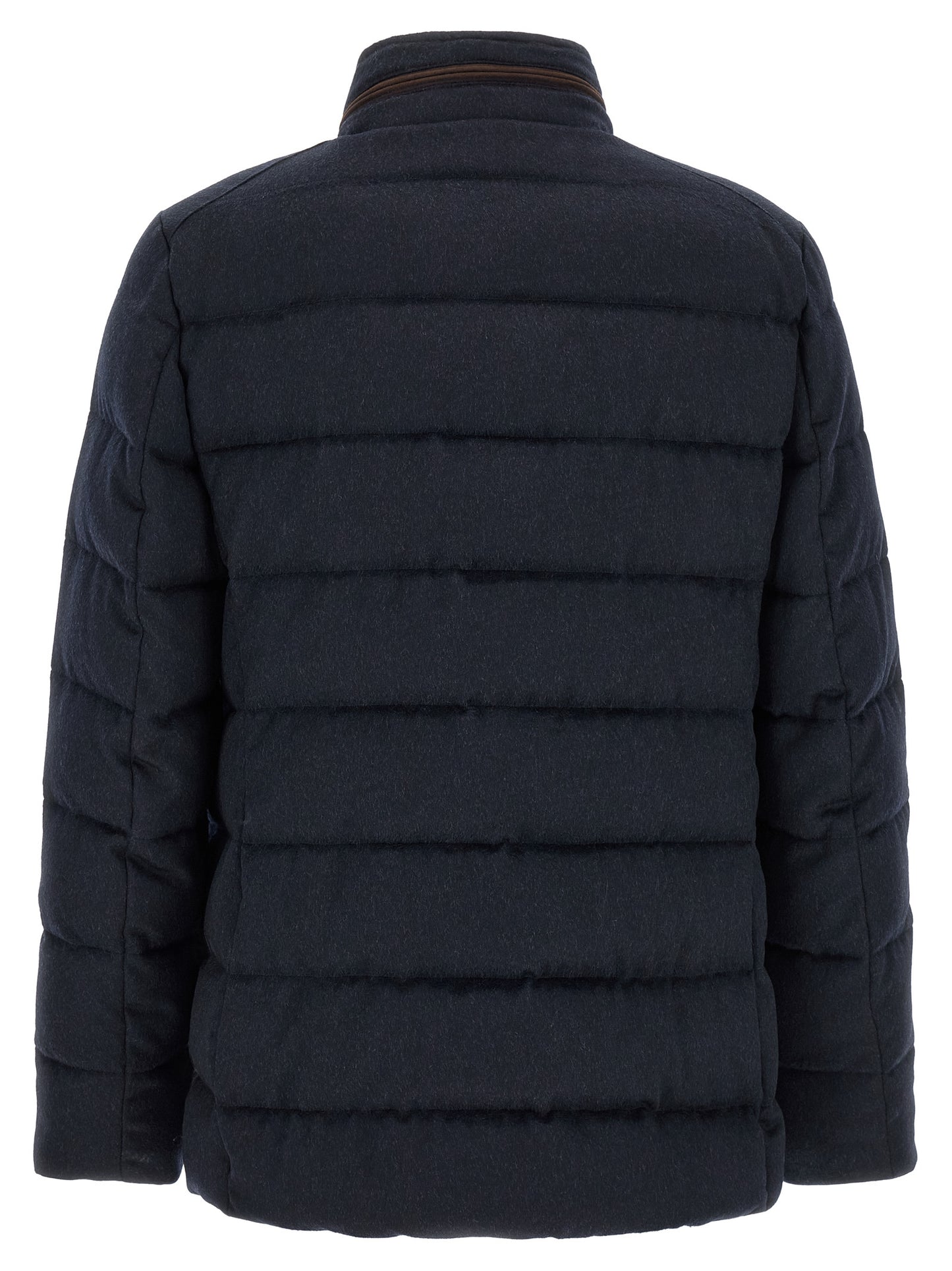 MooRER Blue Wool Full-Length Jacket