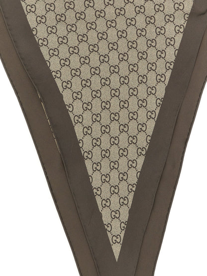 Gucci Beige Silk Foulard