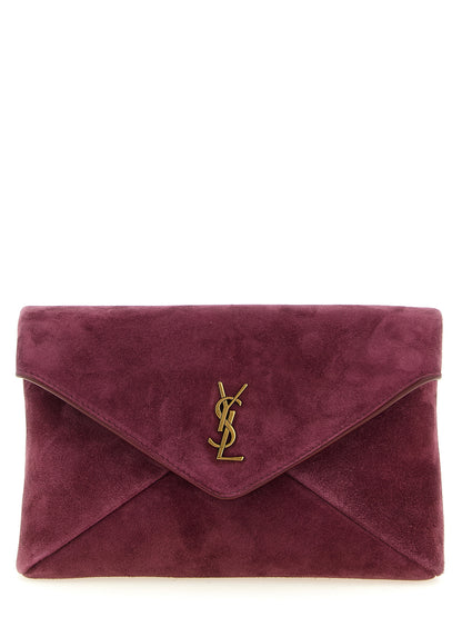 Saint Laurent Bordeaux Calfskin Crossbody Bag