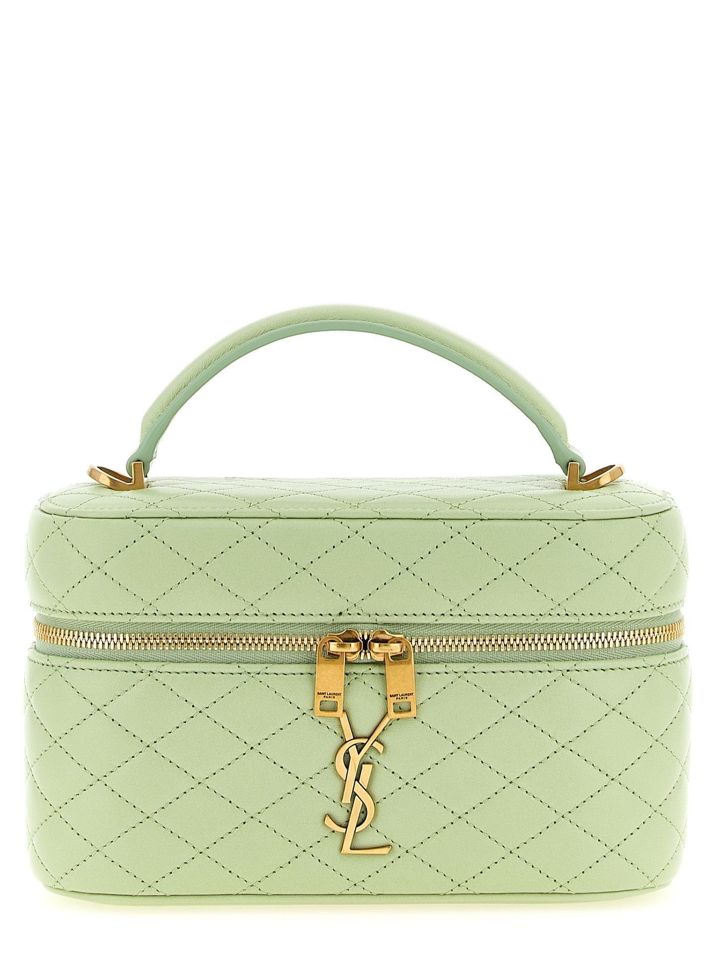 Saint Laurent Bicolor Lamb Leather Handbag