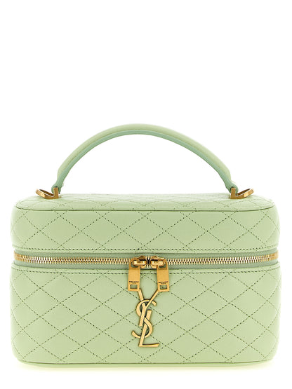 Saint Laurent Bicolor Lamb Leather Handbag