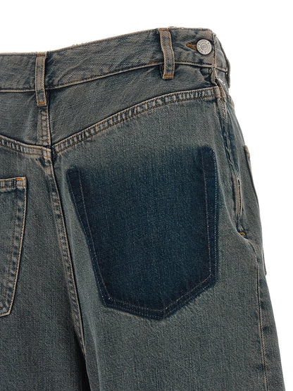 MM6 Maison Margiela Gray Cotton Jeans Denim