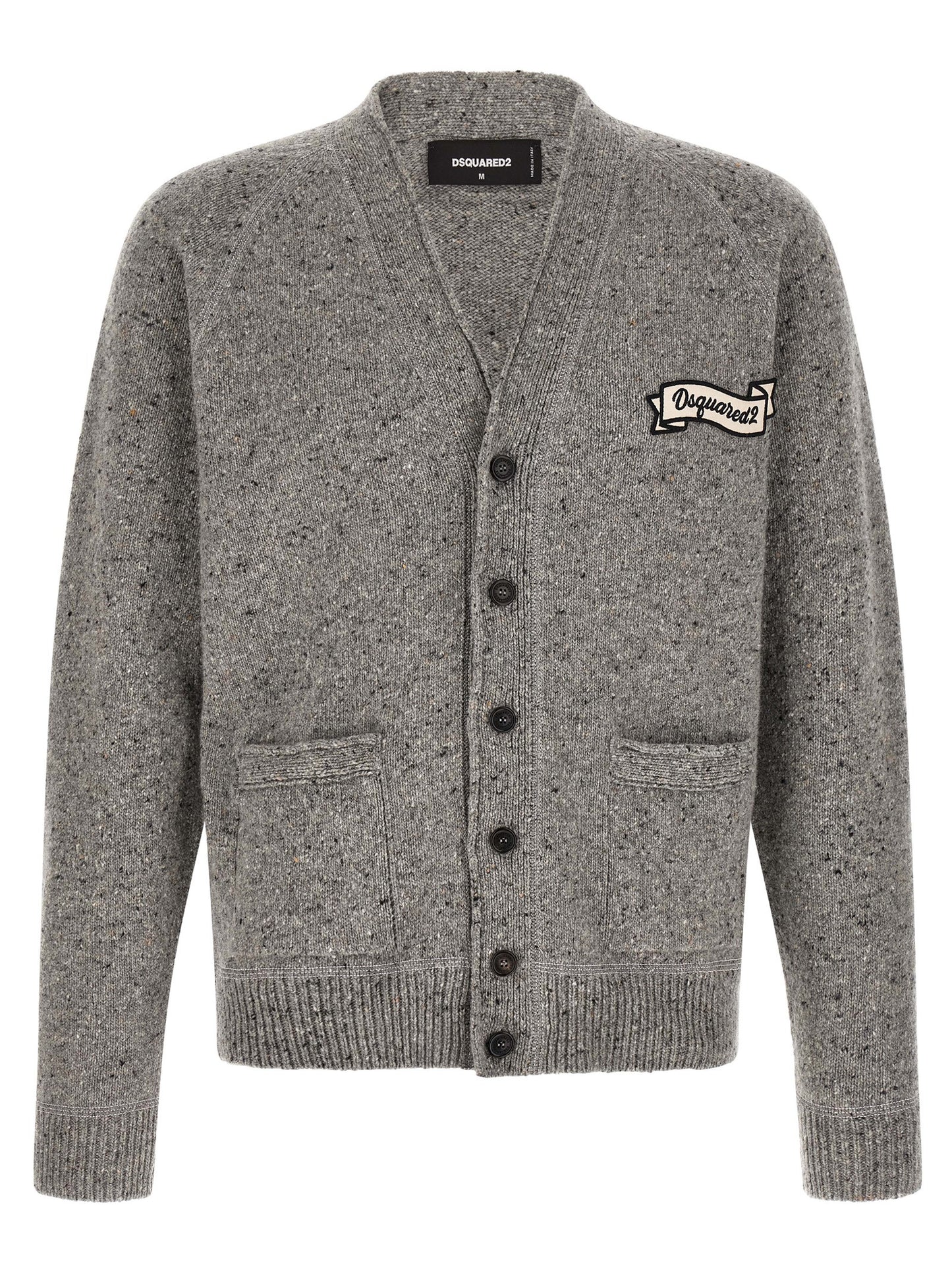 Dsquared² Gray Wool Cardigan