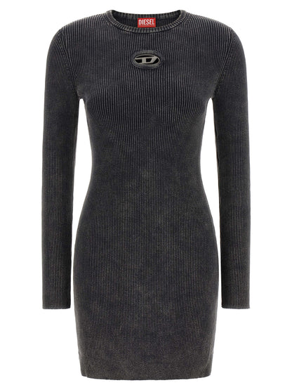 Diesel Black Cotton Short Dress