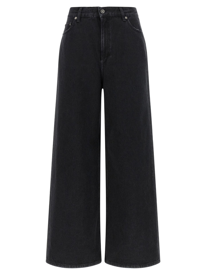 Golden Goose Black Cotton Flared Jeans