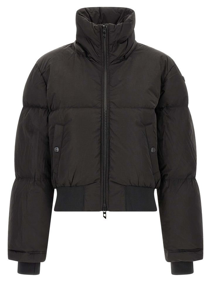 Diesel Black Polyamide Full-Length Jacket