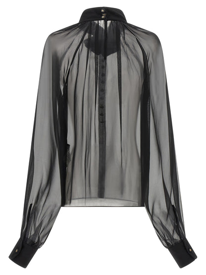 Dolce & Gabbana Black Silk Blouse