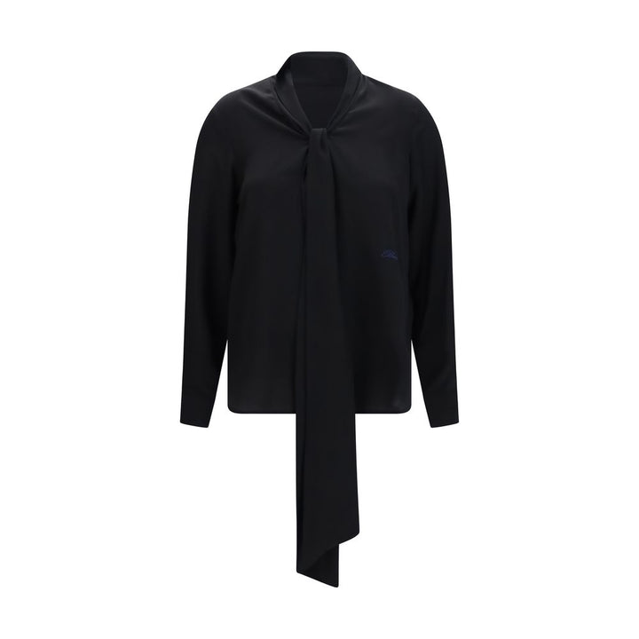 Burberry Black Silk Blouse