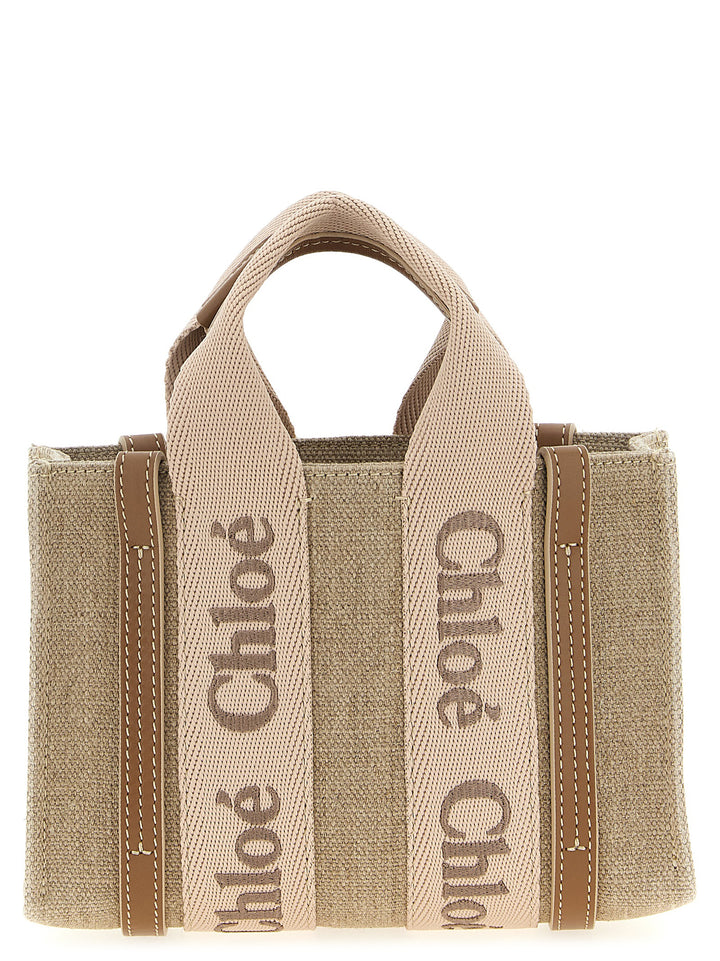 Chloé Multicolor Linen Handbag
