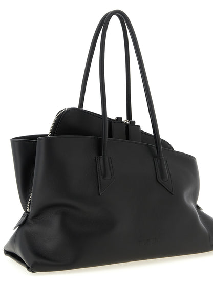 The Attico Black Calfskin Shoulder Bag