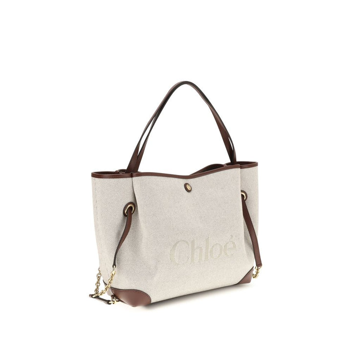 Chloé Beige Cotton Shoulder Bag