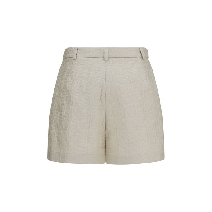 Moncler Beige Polyamide Bermuda Shorts