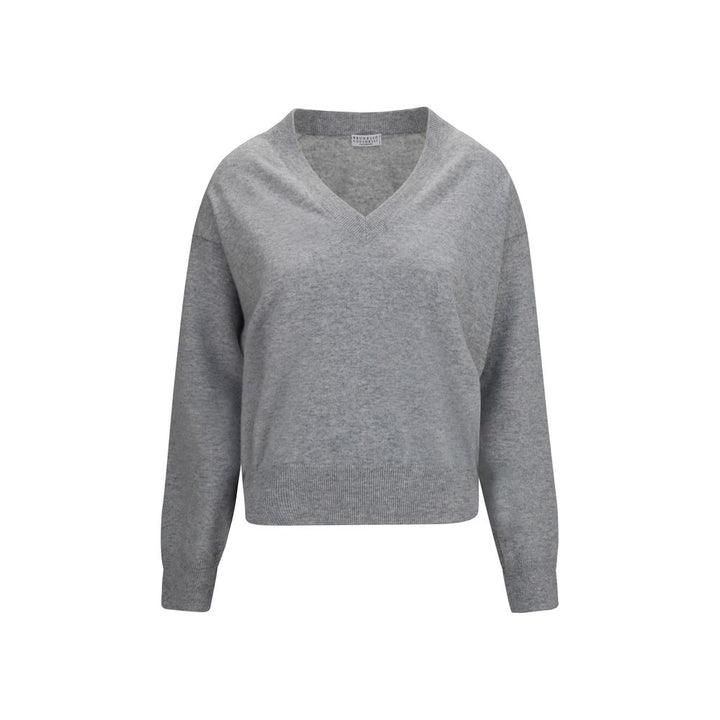 Brunello Cucinelli Gray Cashmere Sweater