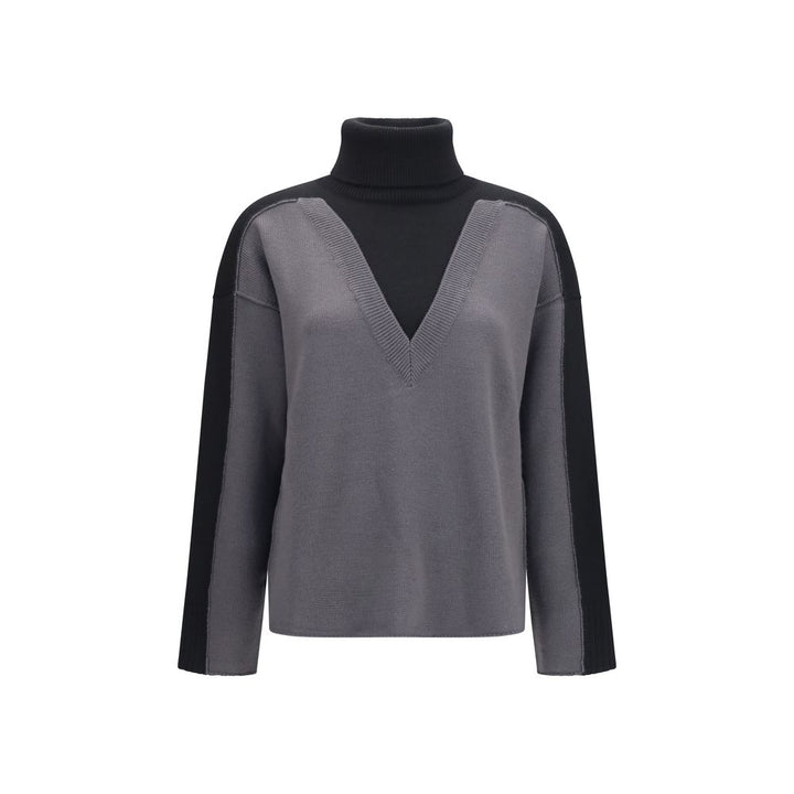 MM6 Black Wool Oves Aries Sweatshirt