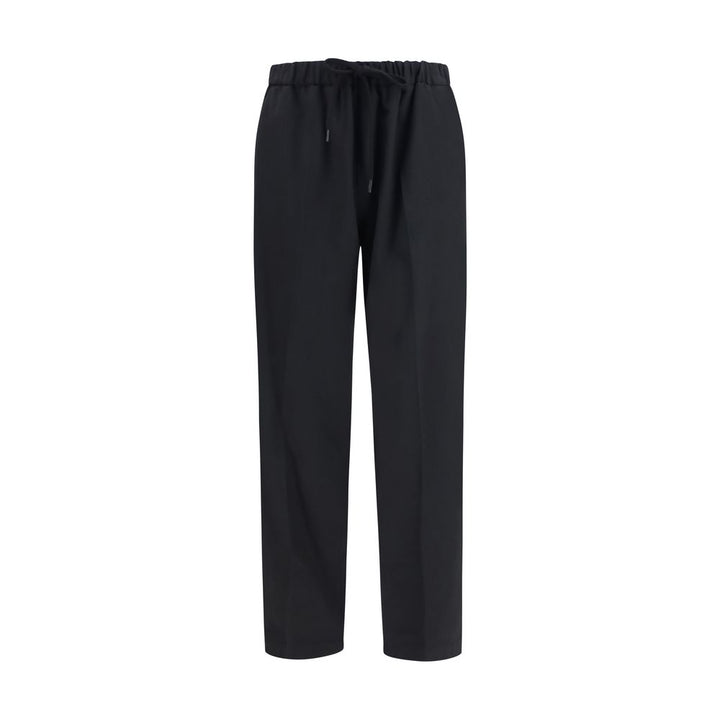 MM6 Black Polyester Casual Pants