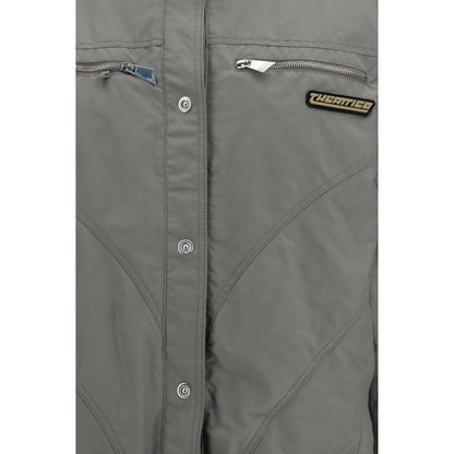 The Attico Gray Cotton Bomber
