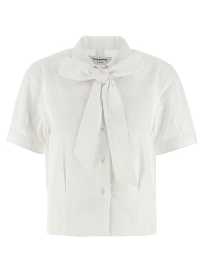 Thom Browne White Cotton Blouse