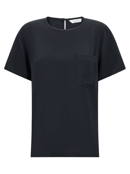 Max Mara Black Silk Blouse