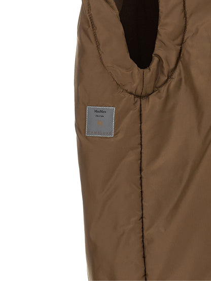 Max Mara Brown Polyester Sleeveless Jacket