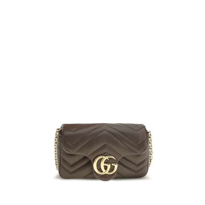 Gucci Brown Calf Leather Bos Taurus Shoulder Bag
