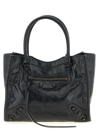 Balenciaga Black Lamb Leather Tote Bag
