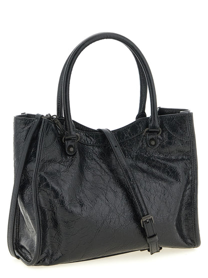 Balenciaga Black Lamb Leather Tote Bag