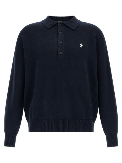 Polo Ralph Lauren Blue Cotton Cardigan
