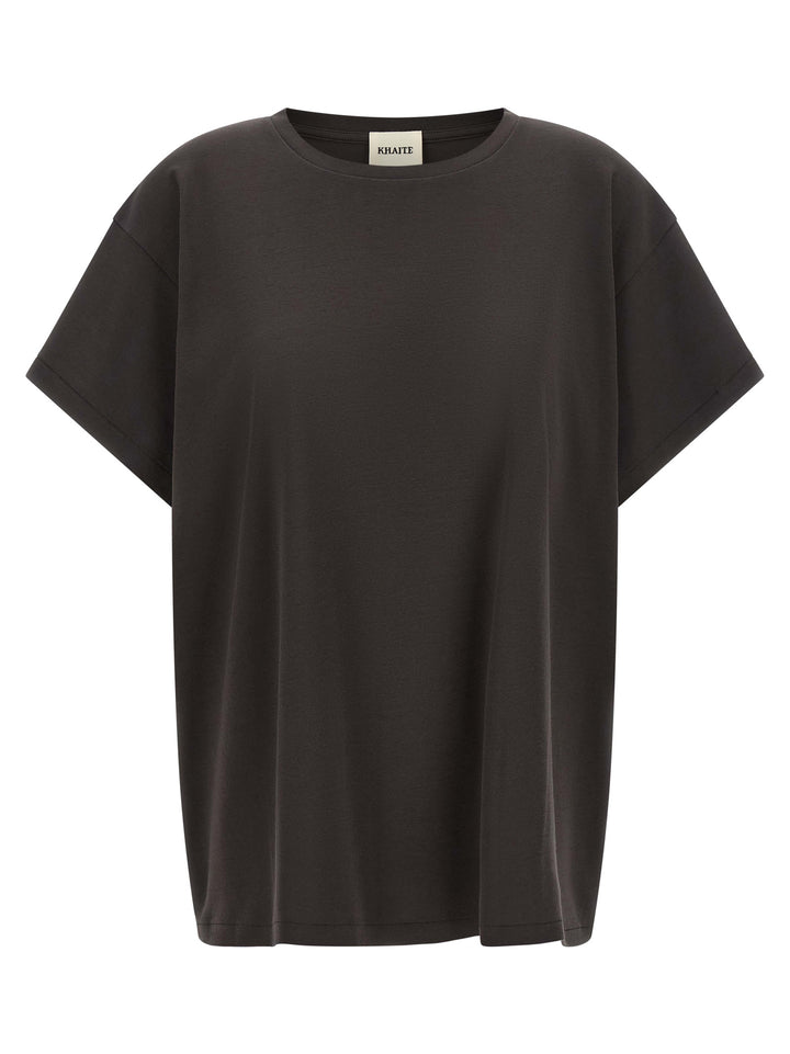 Khaite Gray Cotton T-Shirt